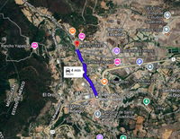 Mapa de ubicaci&oacute;n del terreno en venta cerca del centro de El Oro de Hidalgo